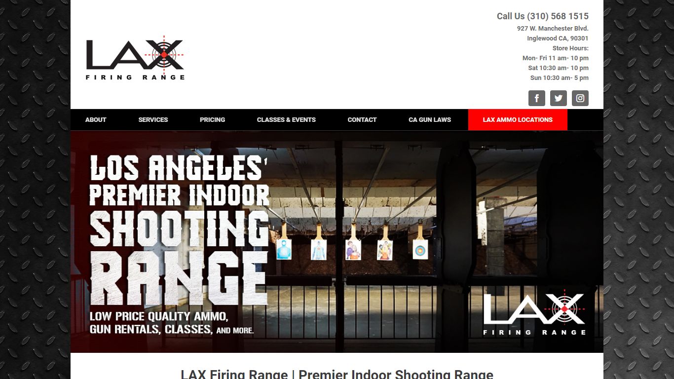 Welcome to LAX Firing Range | Premier Indoor Shooting Range